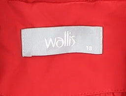 Wallis Women’s Red Trench Coat Size 18