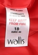 Wallis Women’s Red Trench Coat Size 18