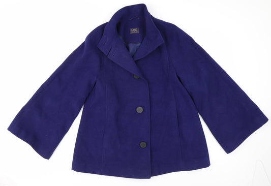 Marks and Spencer Women's Blue Coat Size 10