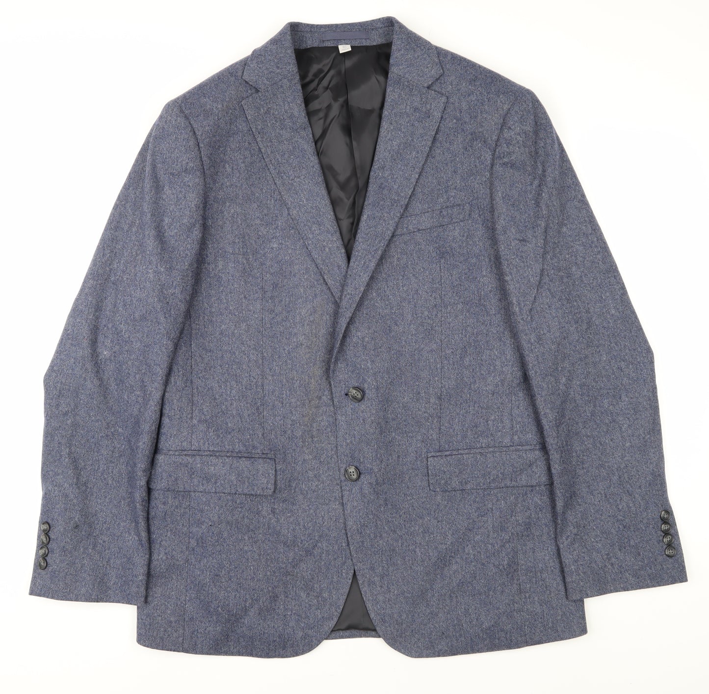 Marks and Spencer Men's Blue Wool Blazer, 40R