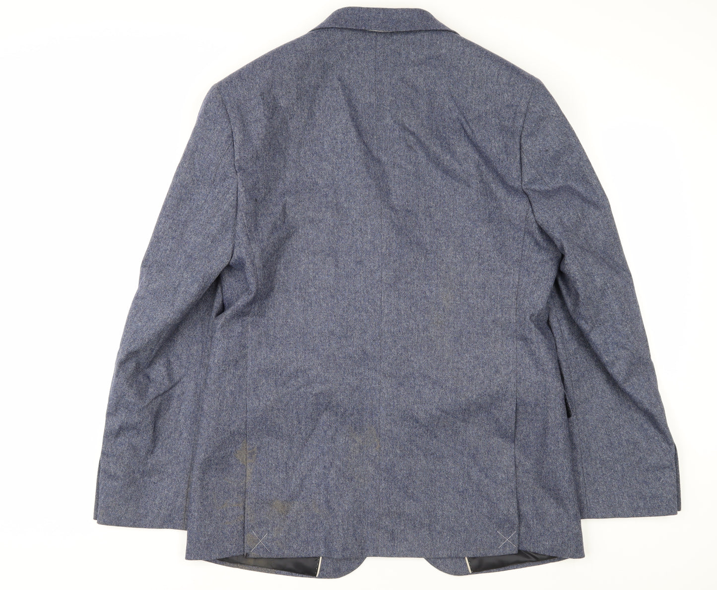 Marks and Spencer Men's Blue Wool Blazer, 40R