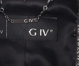 GIVe Women's Black Wool Biker Jacket - Size 5