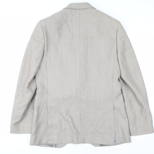 Marks and Spencer Men's Beige Slim Fit Blazer Size 40R