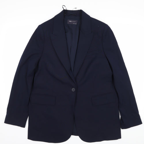 Marks and Spencer Women’s Blue Suit Jacket Size 14
