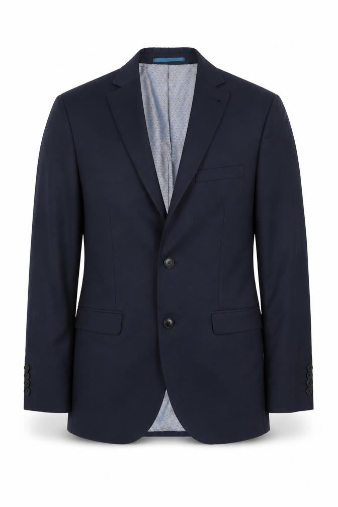 Front view of Next Men's Blue Single-Breasted Blazer, size 36R