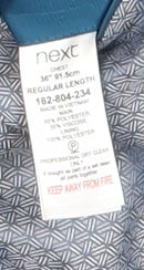 Next Men's Blue Single-Breasted Blazer, Size 36R