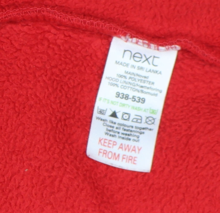 Next Girls Red Duffle Coat, 4-5 Years, Hooded, Lined