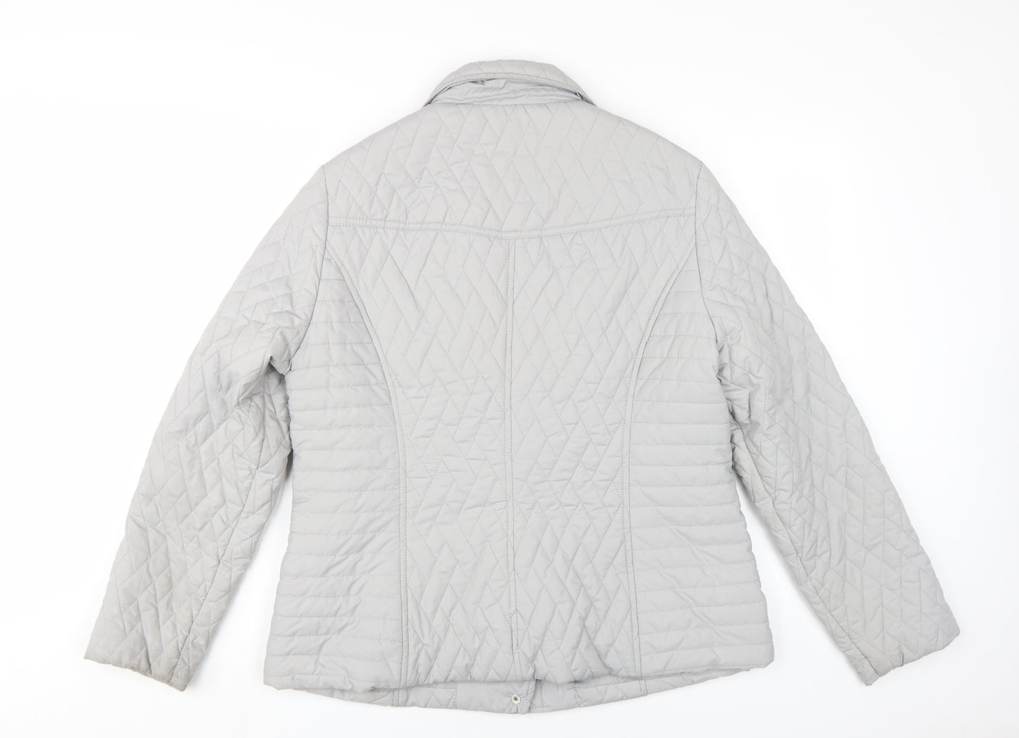 BHS Women’s Grey Quilted Jacket Size 18