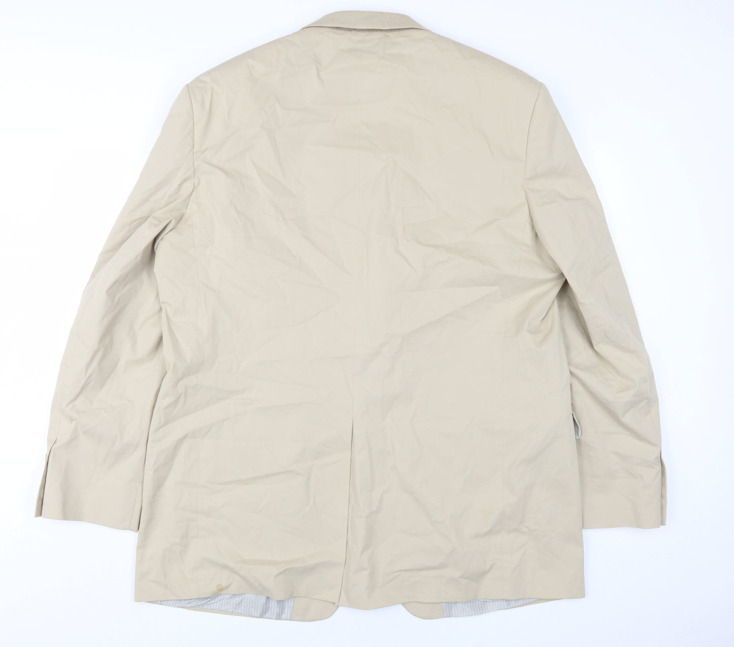 Marks & Spencer Beige Men's Blazer Size 46L Regular Fit