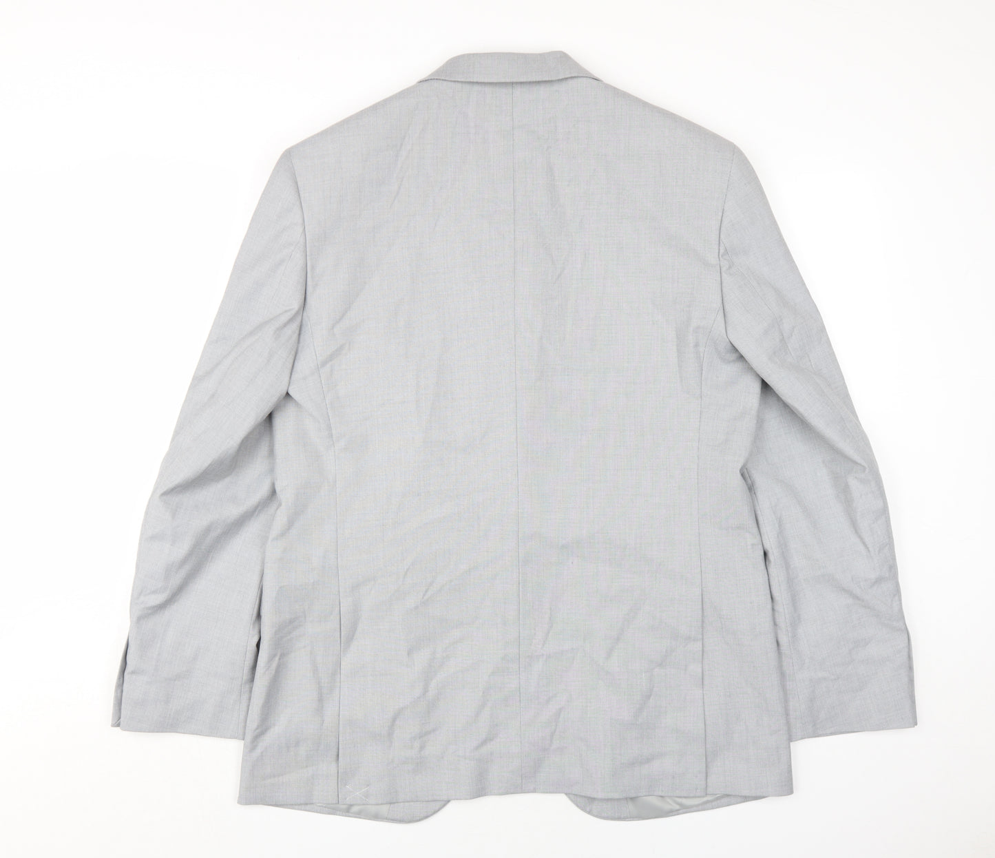 Marks and Spencer Men's Grey Regular Fit Blazer, Size 40R