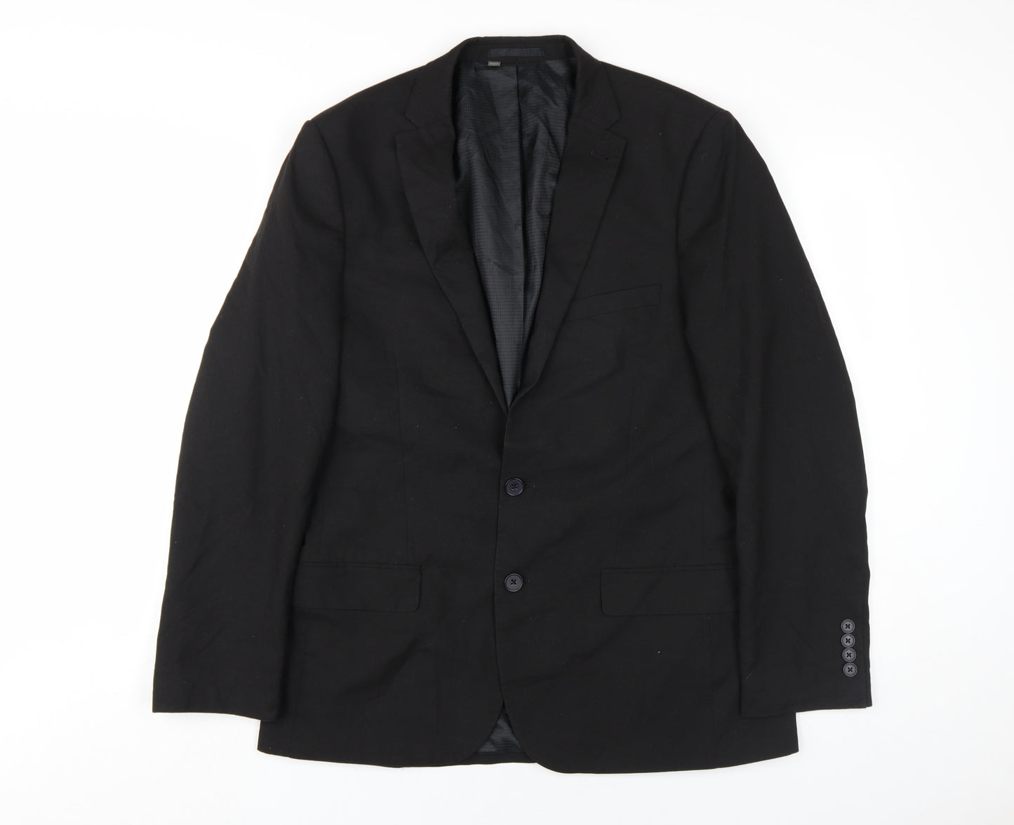 Williams & Brown Men's Black Blazer, Regular Fit, 40R