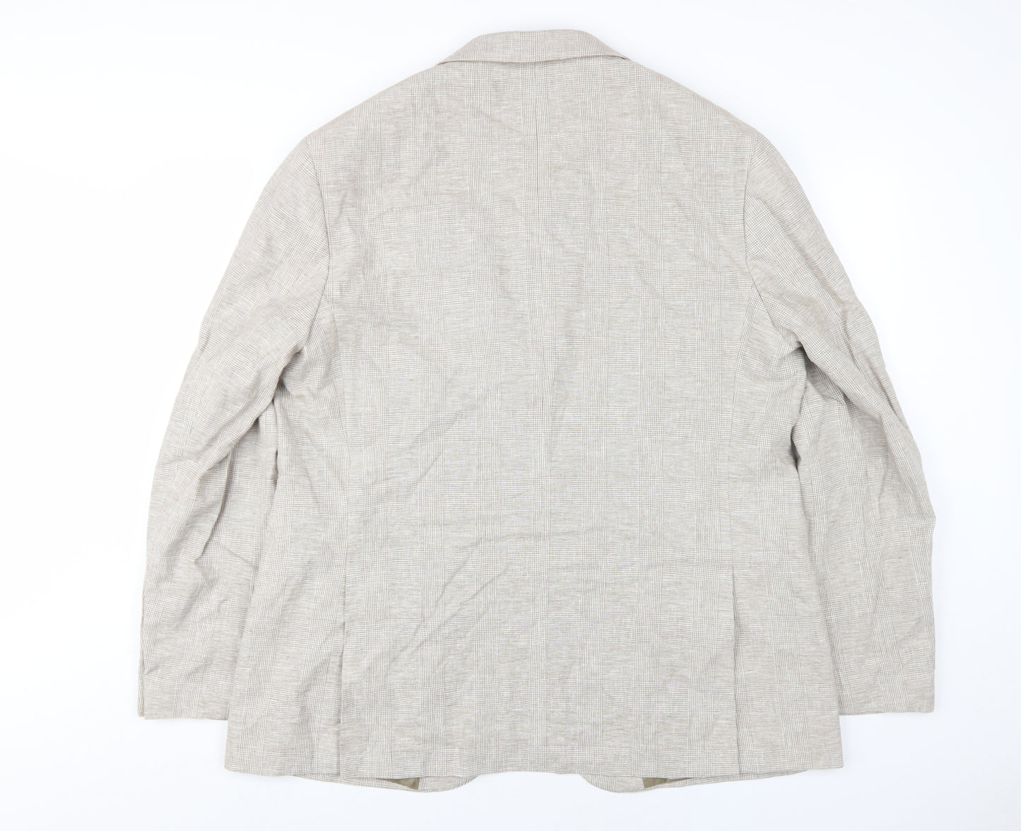 Marks and Spencer Men's Beige Linen Blazer 48L