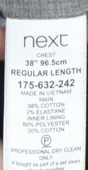 Next Men's Blue Blazer, Size 38, Regular Fit