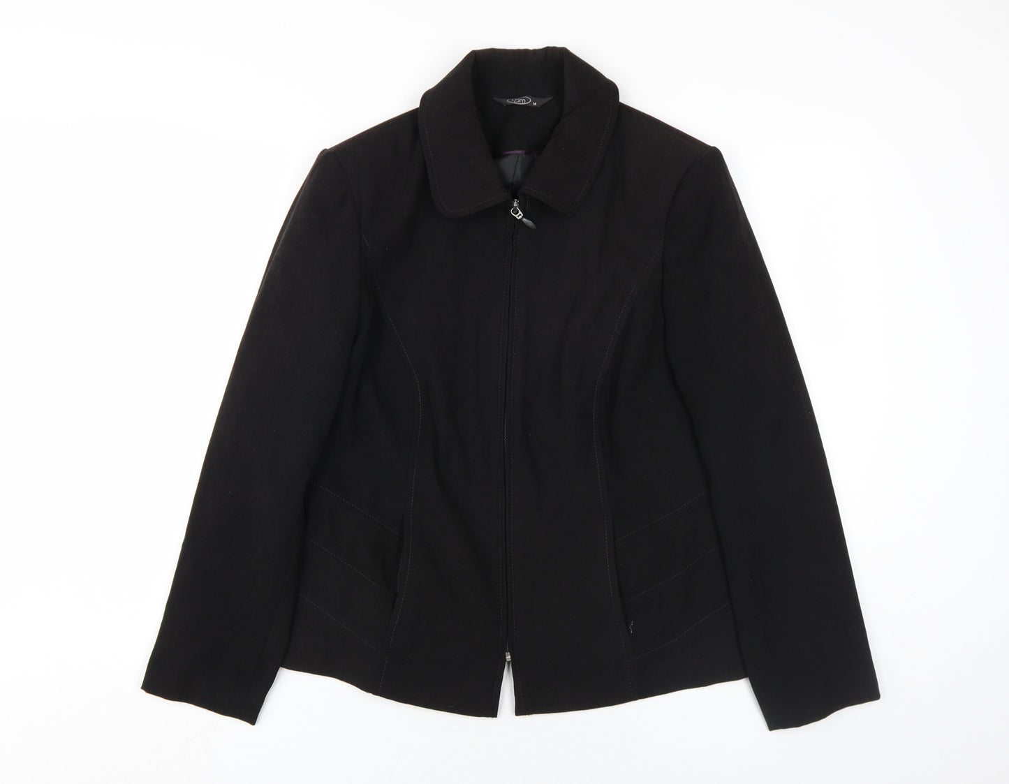 BM Women's Black Size 14 Full Zip Jacket