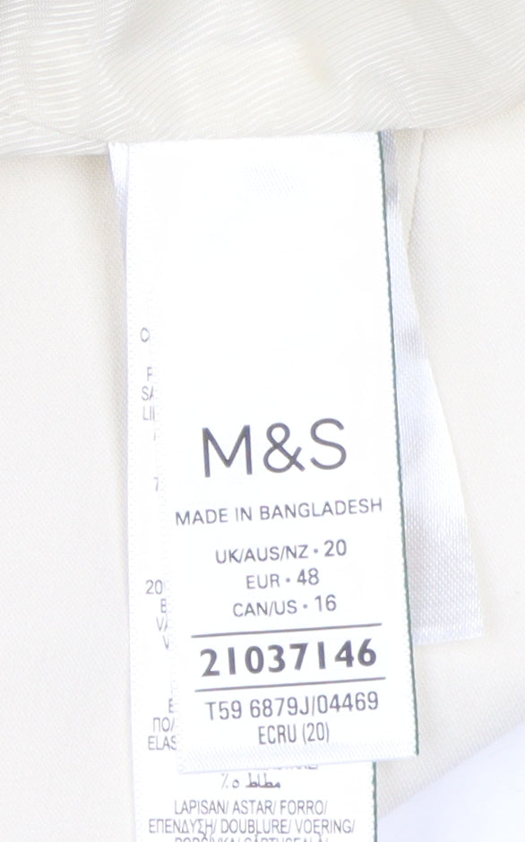 Marks and Spencer Women's Ivory Blazer Size 20