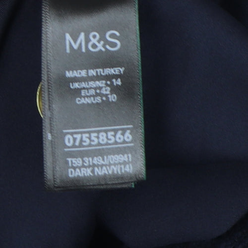 Marks and Spencer Women's Blue Jacket Size 14