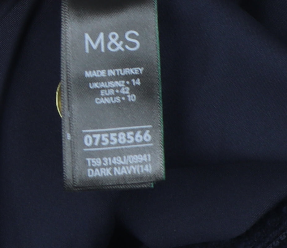 Marks and Spencer Women's Blue Jacket Size 14