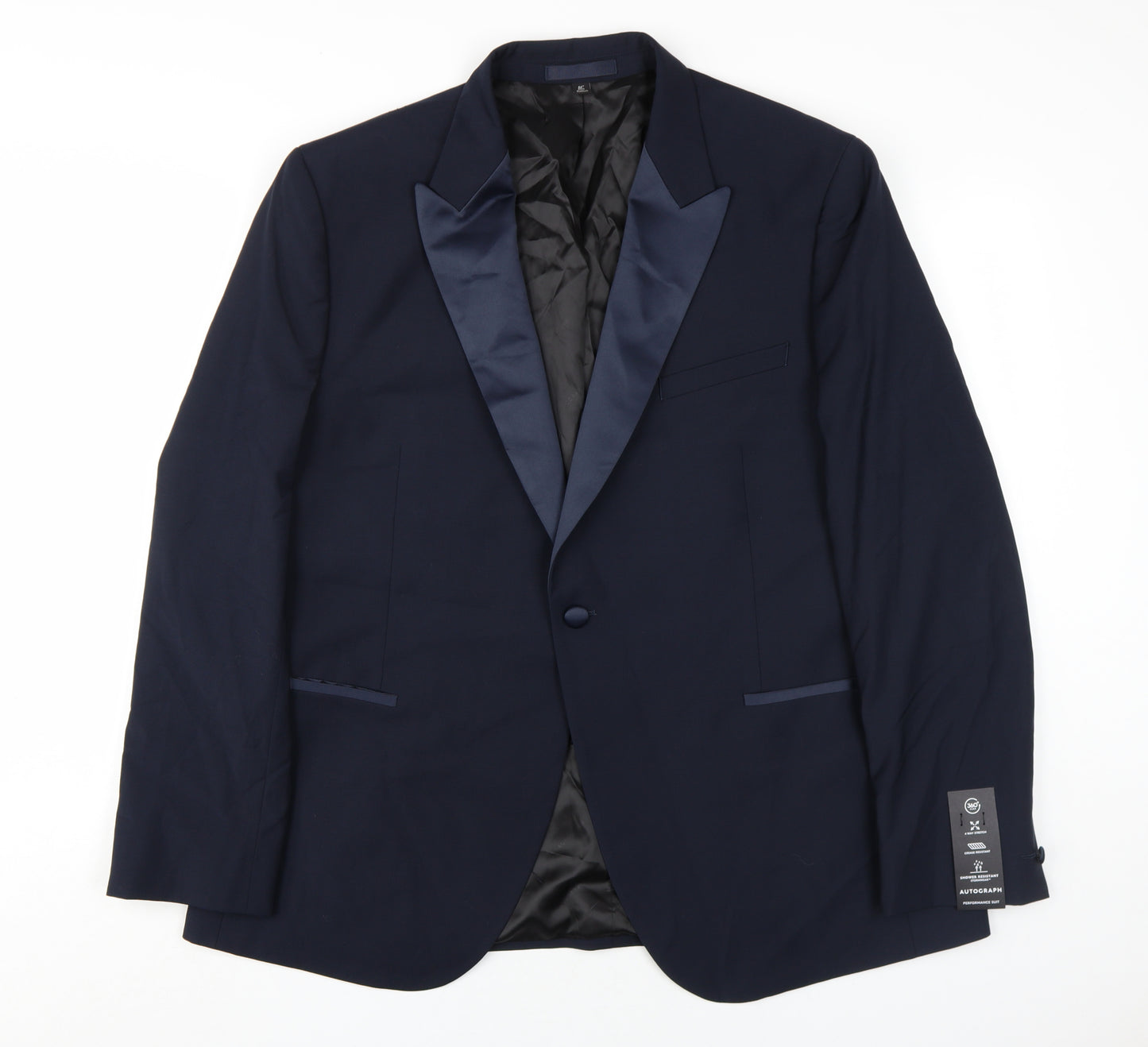 Marks and Spencer Men's Blue Tuxedo Blazer 46R Formal