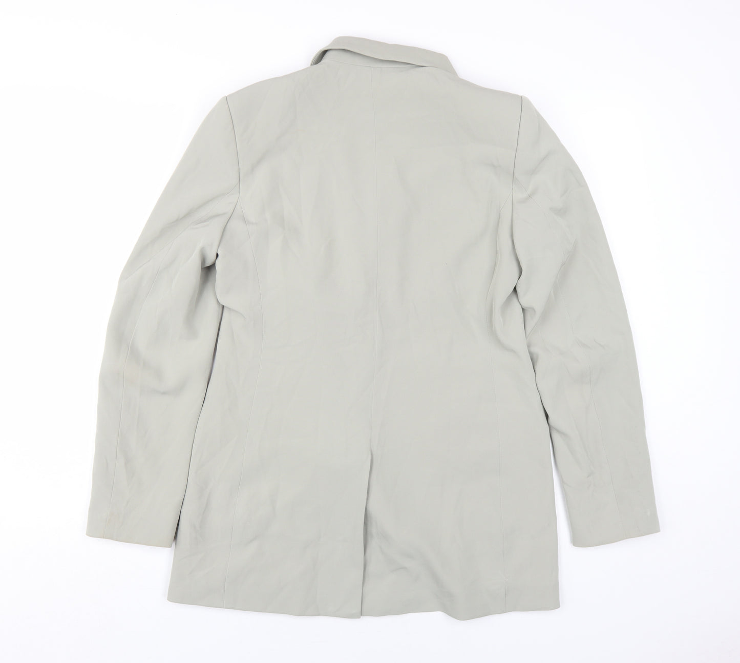 H&M Women's Grey Double Breasted Blazer Size 8
