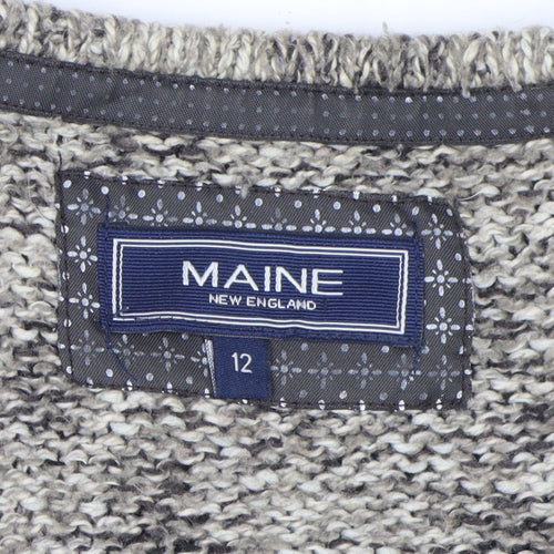 Maine New England Women's Grey Cardigan Size 12