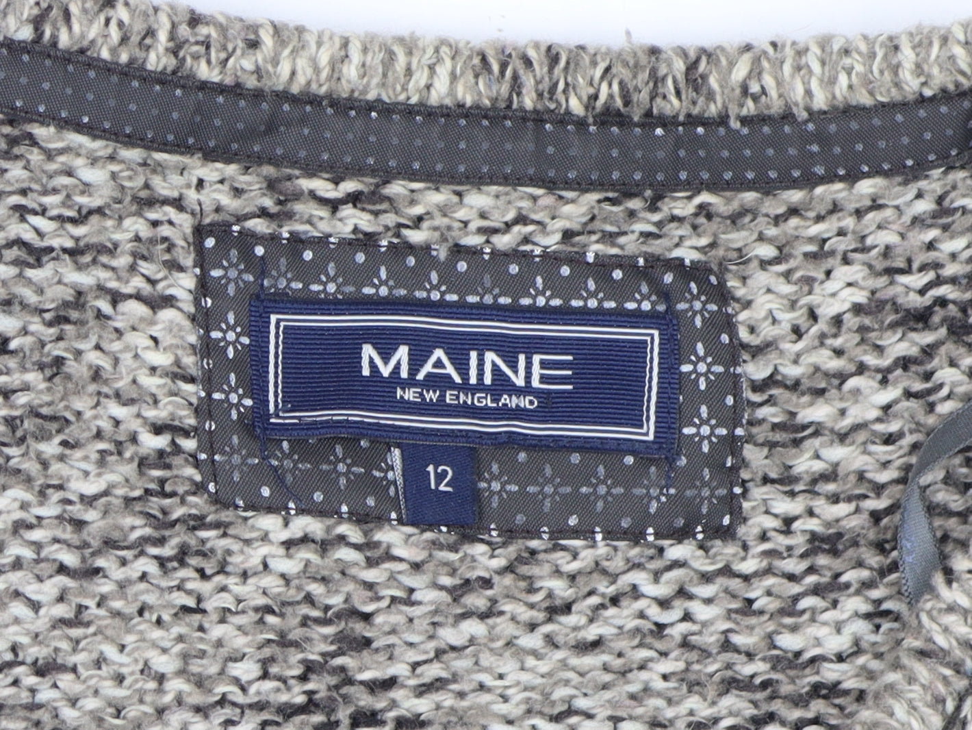 Maine New England Women's Grey Cardigan Size 12