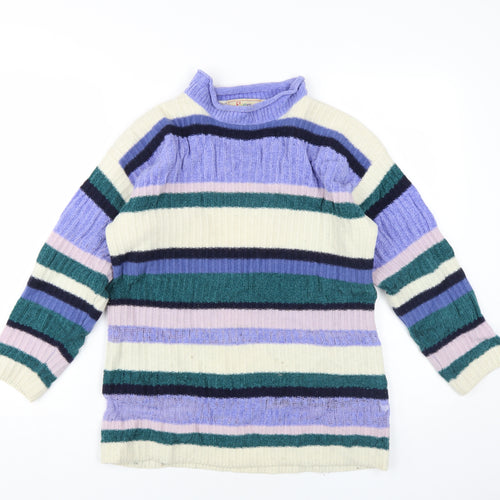 Paco Women's Multicoloured Striped Pullover Jumper