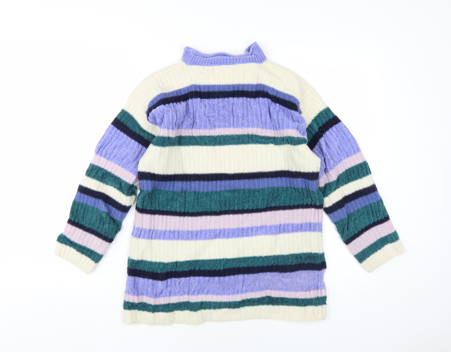 Paco Women's Multicoloured Striped Pullover Jumper