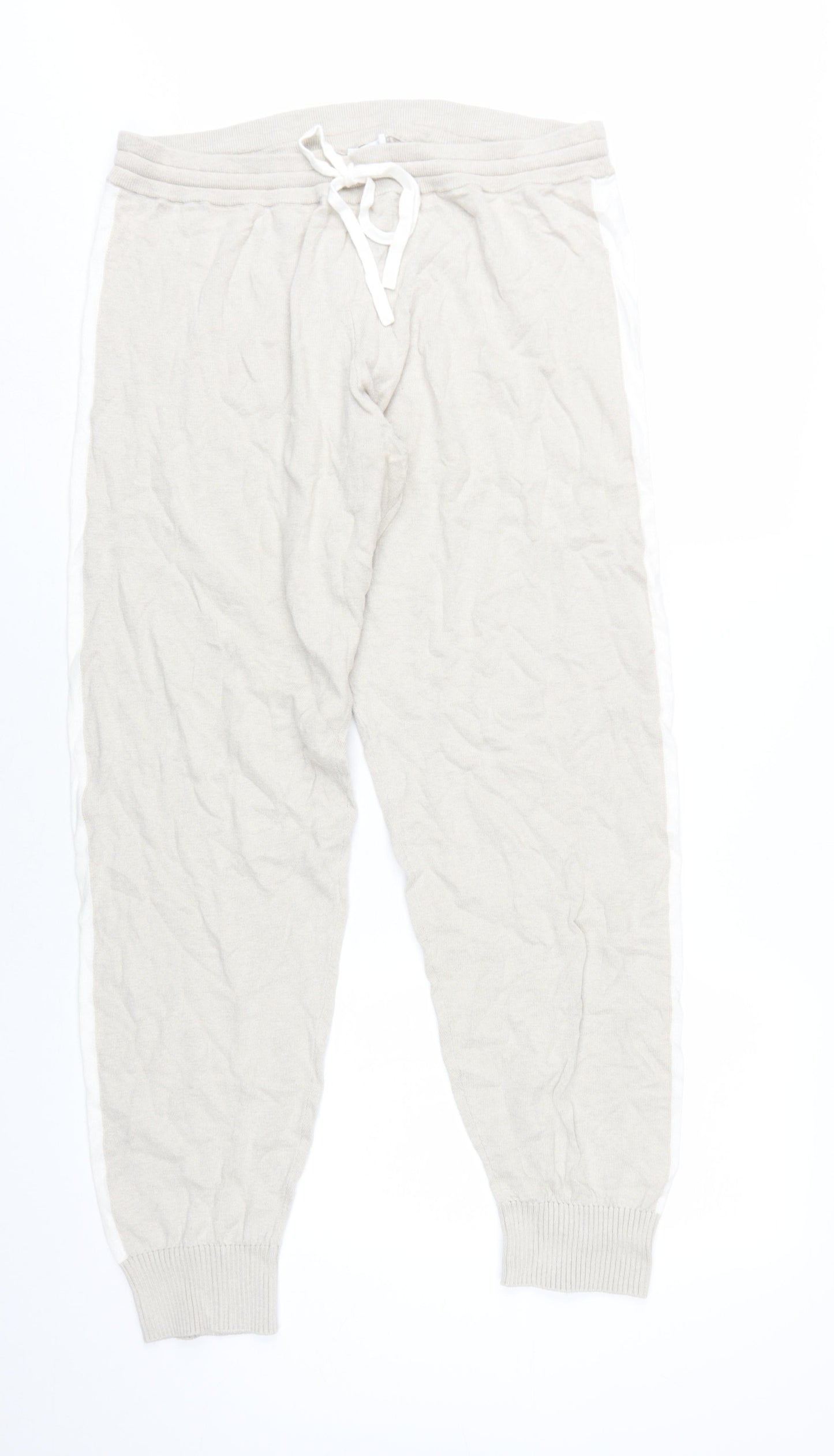 The White Company Women's Beige Jogger Trousers L