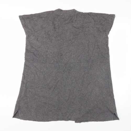 Crew Clothing Grey Cardigan, Women L, Sleeveless Knit