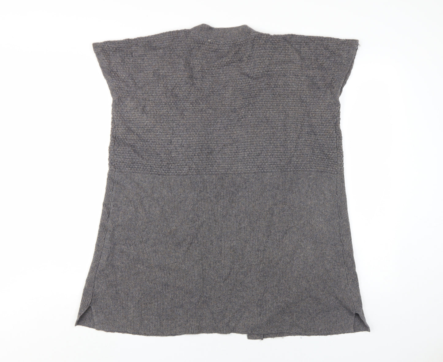 Crew Clothing Grey Cardigan, Women L, Sleeveless Knit