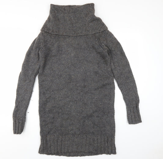 Jigsaw Women's Grey M Wool Alpaca Jumper Dress