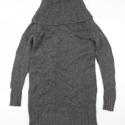 Jigsaw Women's Grey M Wool Alpaca Jumper Dress