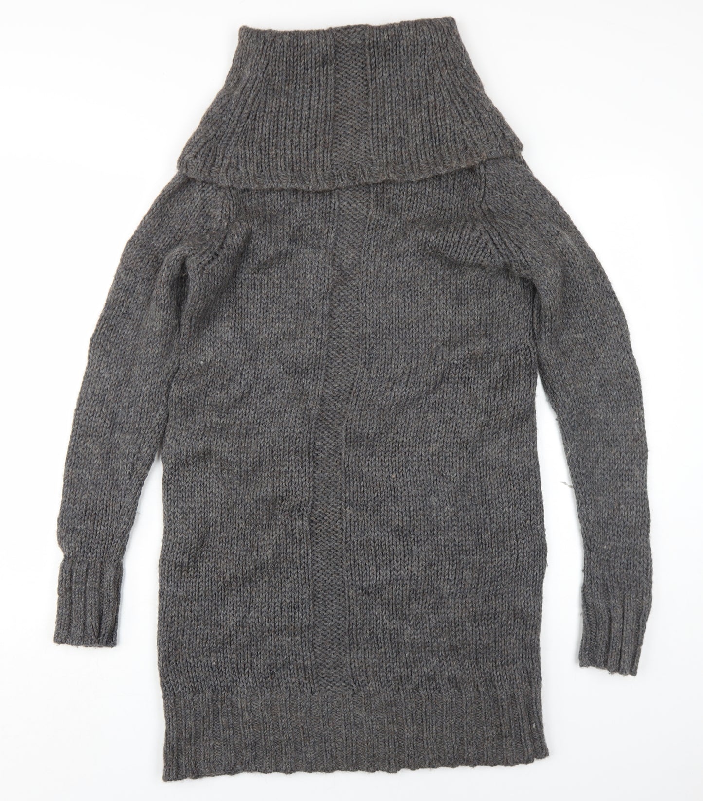 Jigsaw Women's Grey M Wool Alpaca Jumper Dress