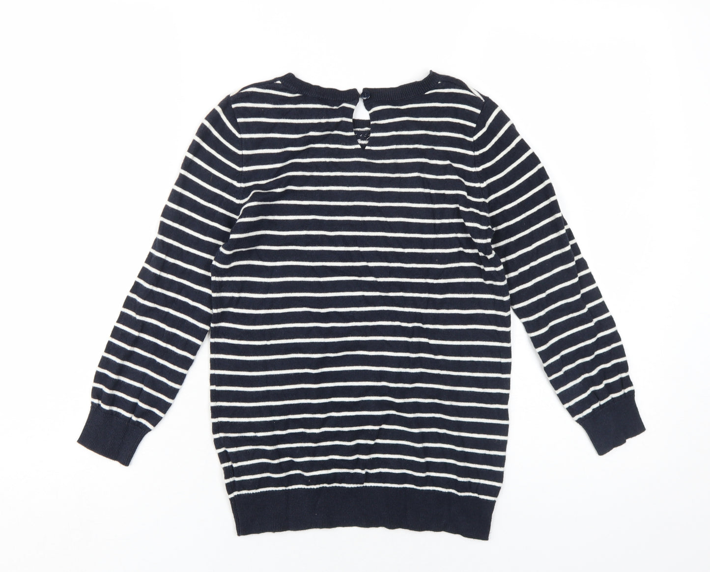 Oasis Women's Striped Embroidered Pullover Jumper