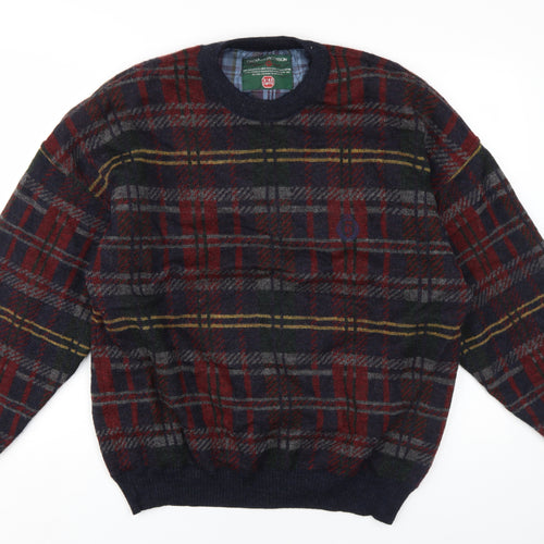 Oscar Jacobson Men's Multicoloured L Pullover Jumper