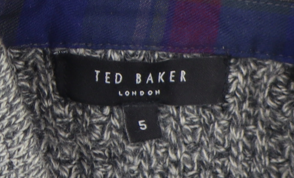 Ted Baker Men's Grey Size L Henley Jumper