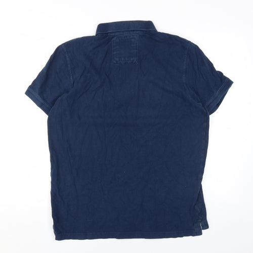 Crew Clothing Co. Men's Blue Polo Shirt M