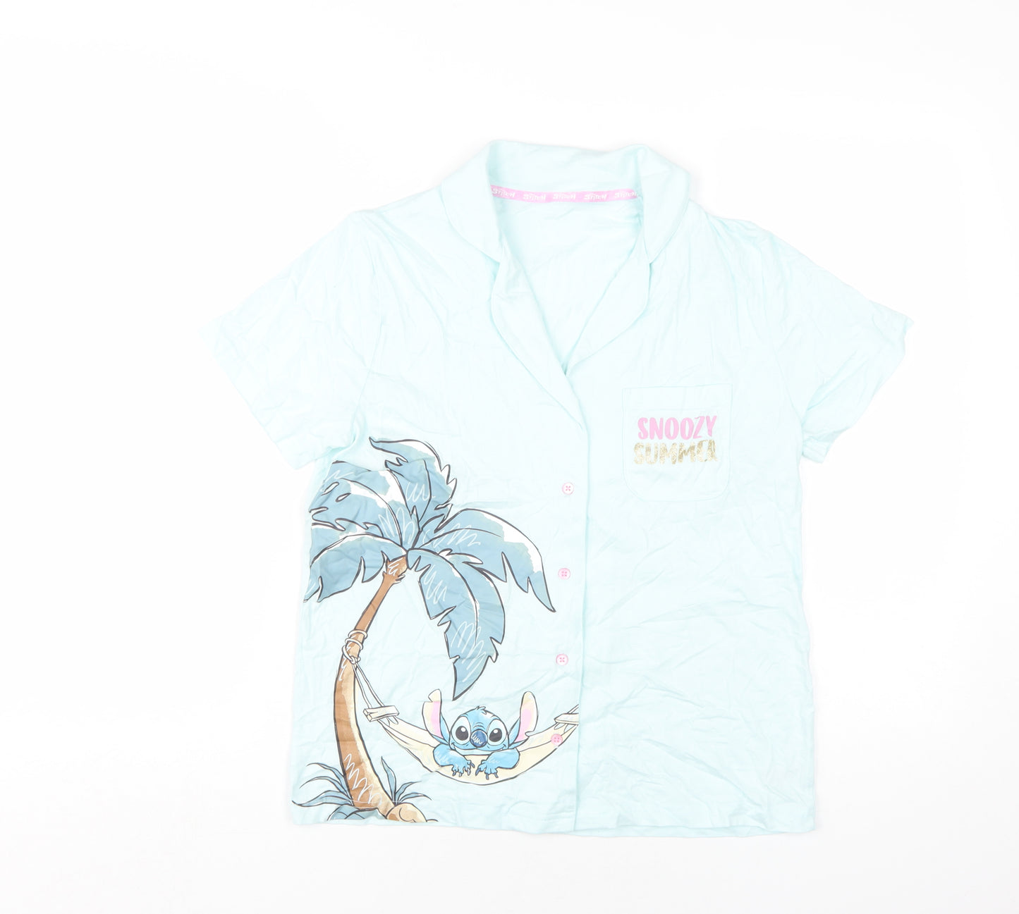George Women’s Disney Stitch Blue Cami Pyjama Top 8-10