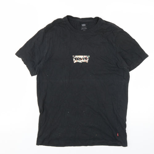 Levi's Unisex Black Cotton T-Shirt, Size S, Casual Wear