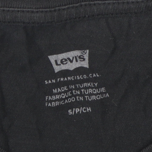 Levi's Unisex Black Cotton T-Shirt, Size S, Casual Wear
