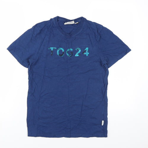 TOG24 Unisex Blue Basic T-Shirt - Size S