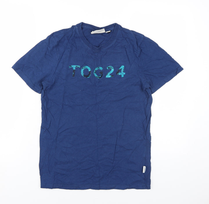 TOG24 Unisex Blue Basic T-Shirt - Size S