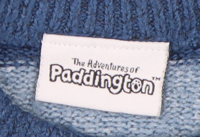 Paddington Boys Blue Striped Pullover Jumper 2-3 Years