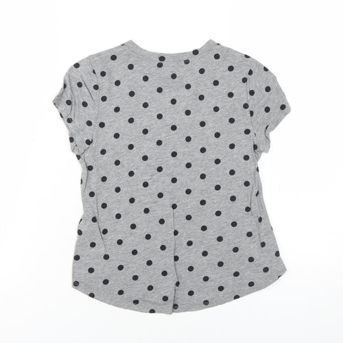 Abercrombie & Fitch Girls Grey Polka Dot T-Shirt