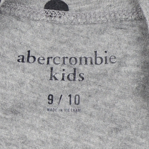 Abercrombie & Fitch Girls Grey Polka Dot T-Shirt