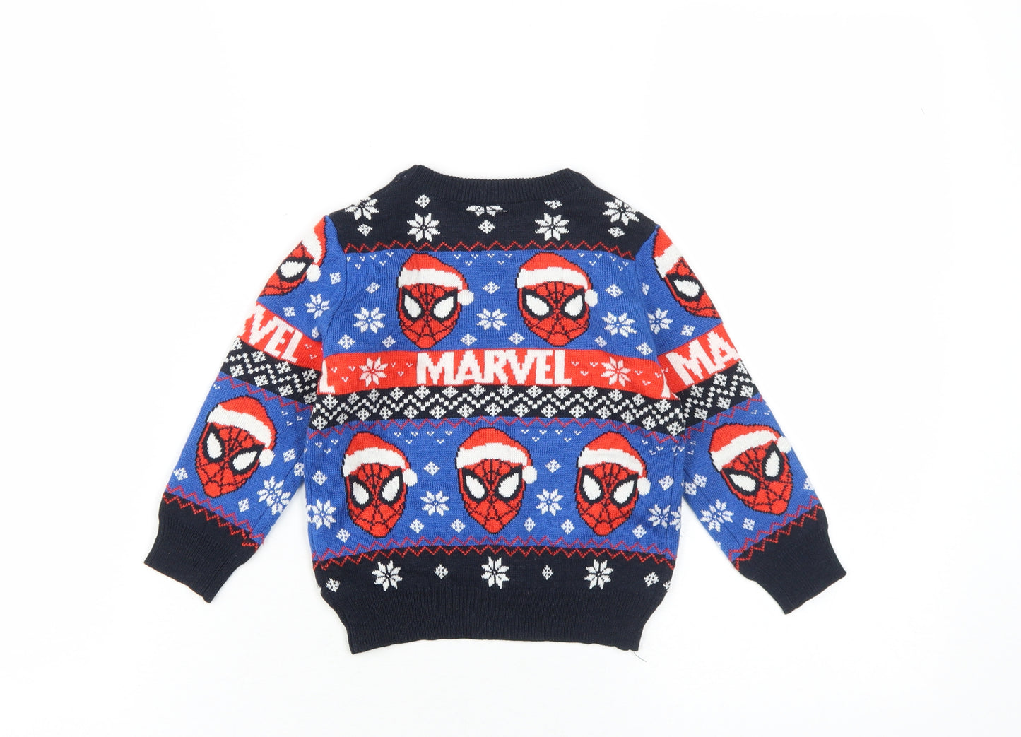 Marvel Spider-Man Boys Multicoloured Christmas Jumper 2-3 Years