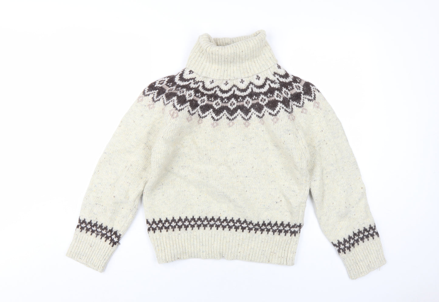 Albaray Women's Ivory Fair Isle Wool Jumper