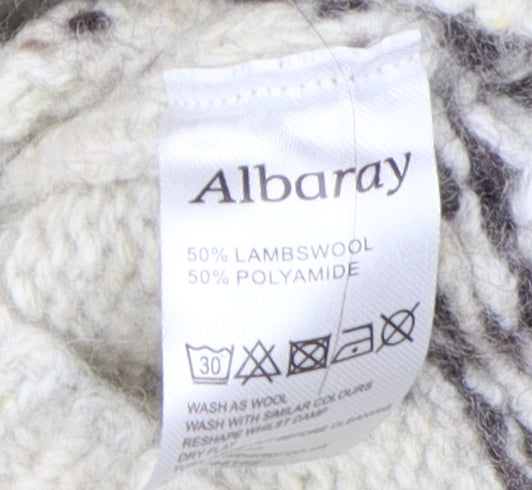 Albaray Women's Ivory Fair Isle Wool Jumper