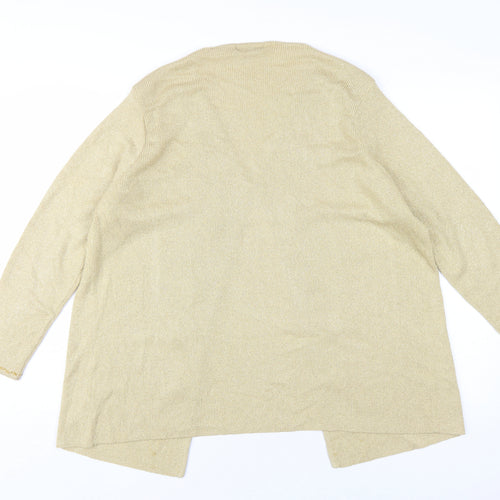 Berketex Women's Gold Cardigan, Size 18, Embroidered
