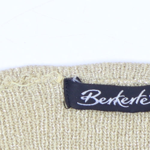 Berketex Women's Gold Cardigan, Size 18, Embroidered